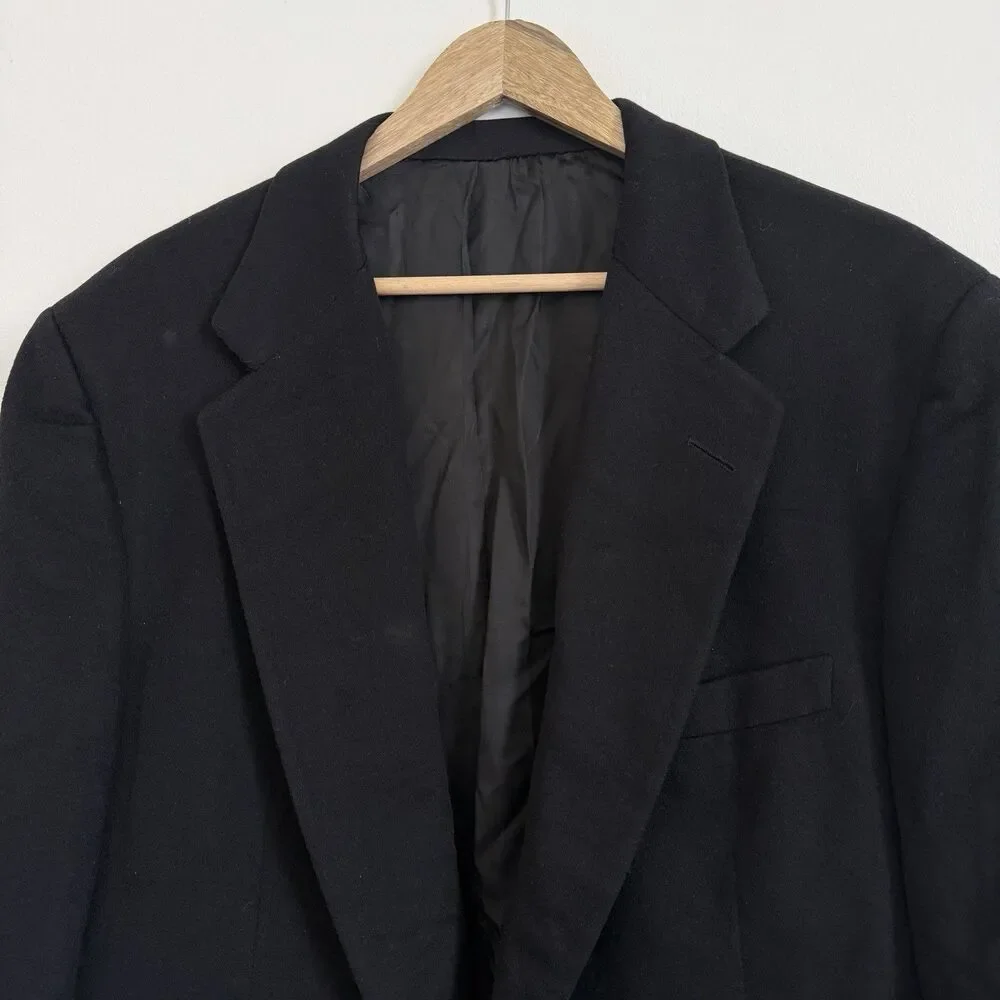 Loro Piana Cashmere Blazer Men’s 44 Regular black Jacket Suit Luxury